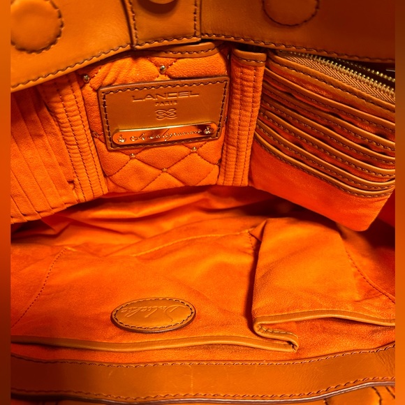 TAN LANCEL HANDBAG - Picture 10 of 12